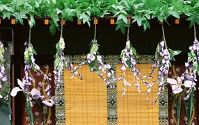 Японский дом в зелени