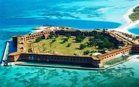 Old fortress on the island of