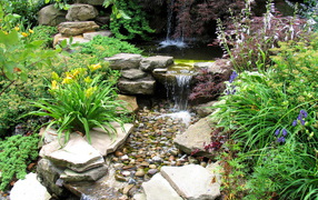 Красота ручья весной