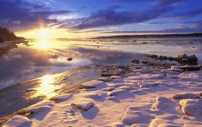 Закат на севере