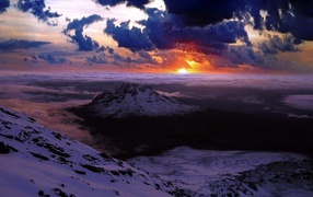 Закат на горной высоте