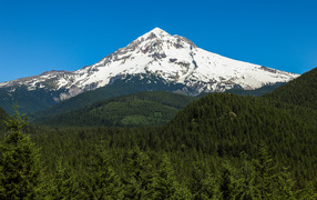 Stratovolcano Mount Hood