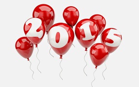 Новый Год 2015 на шариках