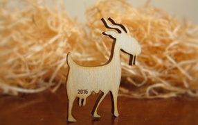 Деревянная коза на Новый Год