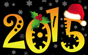 2015 на черном фоне