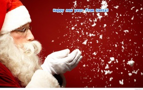 Санта желает Счастливого Нового года