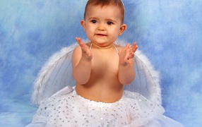 Cute angel baby girl