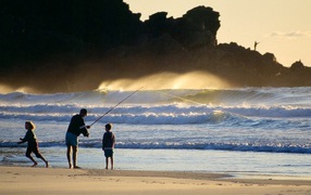 Рыбалка во время шторма