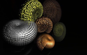 Разноцветные улитки