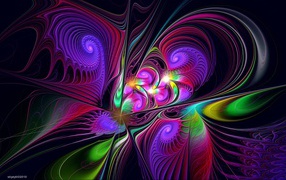 	  A multicolored abstraction