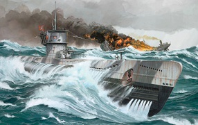 German submarine battle won