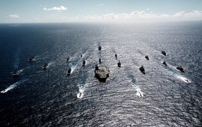 Эскадра военных кораблей