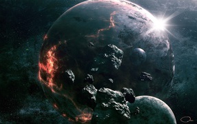 Трещины на планете