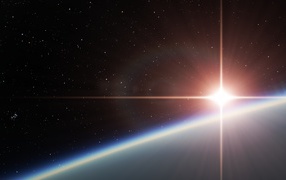 Свечение на чорном фоне