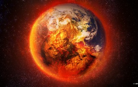 Planet on fire