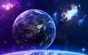 Вид на чужую планету