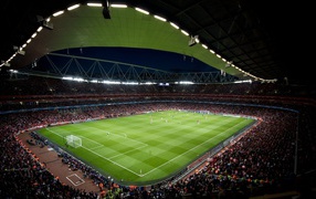 футбольное поле под навесом