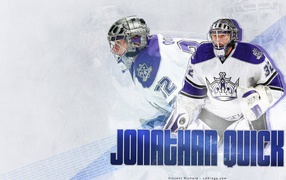 Hockey player  los angeles Jonathan Quick