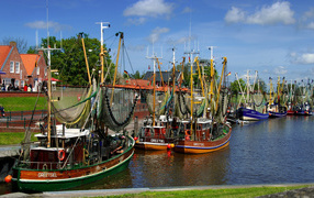 Boats moored