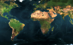 Физическая карта мира