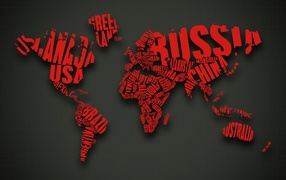 Стильная карта мира