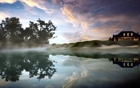 Утренний туман на Бали