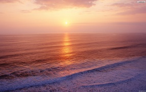 Sunrise over the sea in Bali