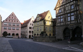 Площадь в городе  Зальцбург, Австрия