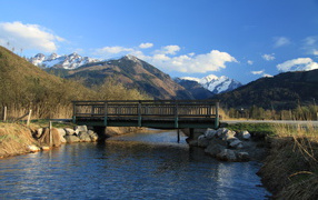Bridge in the resort of Zell am See, Austria