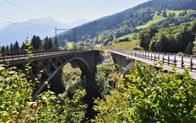 Bridges around the resort of Bad Hofgastein, Austria