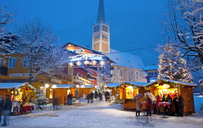 Christmas in the resort of Bad Hofgastein, Austria