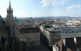 Городские улицы в городе Вена, Австрия