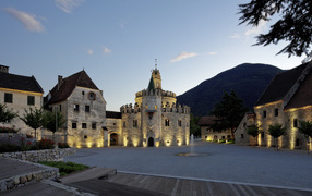 Evening lights in Neustift, Austria