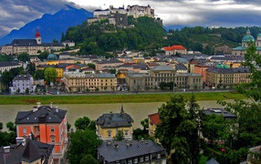 Крепость в городе  Зальцбург, Австрия