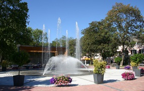 Фонтан на курорте Бад Татцмансдорф, Австрия