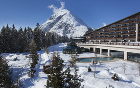 Бассейн в отеле на курорте Тельфс-Бюхен, Австрия