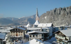 Город на курорте Тельфс-Бюхен, Австрия