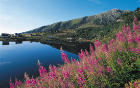 Озеро на горнолыжном курорте Бад Кляйнкирххайм, Австрия