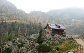 Little House on the top of the ski resort of Bad Kleinkirchheim, Austria