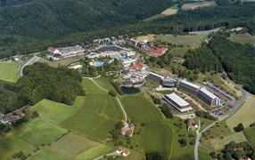 Panorama of the resort of Bad Loipersdorf, Austria