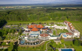 Панорама на курорте Бад Татцмансдорф, Австрия