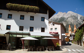 The restaurant at the resort-Büchen Telfs, Austria