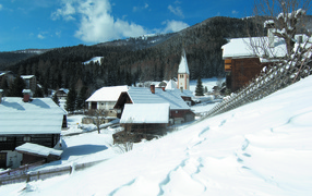 Winter holiday in the ski resort of Bad Kleinkirchheim, Austria