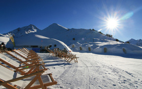 Winter holiday in the ski resort of Mayrhofen, Austria