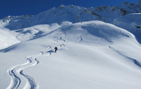 Winter holiday in the ski resort of Ischgl, Austria
