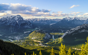 Город Банф в Альберте, Канада