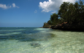 Bay in the resort of Guardalavaca, Cuba