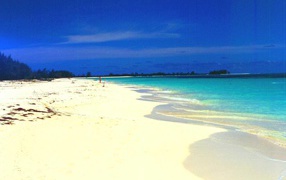 Золотой пляж на курорте Кайо Санта Мария, Куба