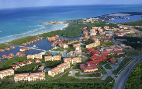 Panorama of the resort of Cayo Coco, Cuba