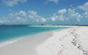 Relax on the beach in the resort of Cayo Largo, Cuba